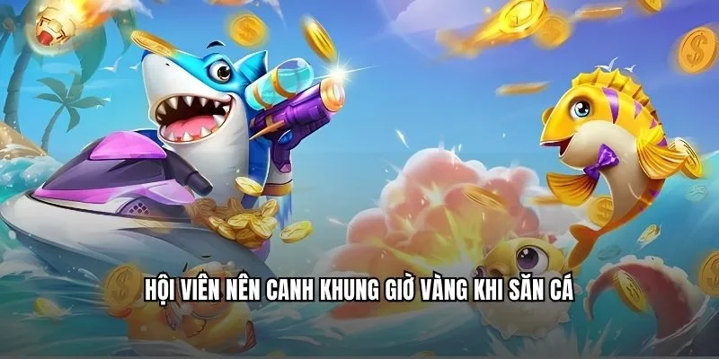 Hội viên nên canh khung giờ vàng khi săn cá