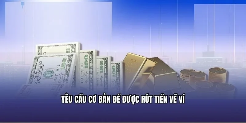 Yêu cầu cơ bản để được rút tiền về ví